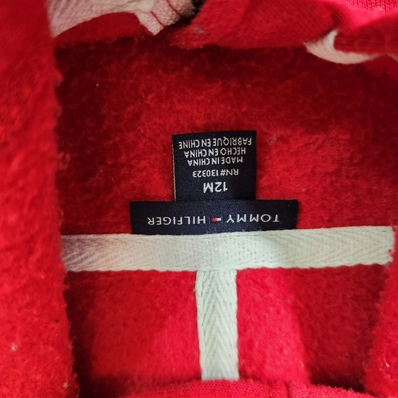 TOMMY HILFIGER  Baby Sweat Suit Hoodie Full Zip WARM Size 12M - Picture 11 of 13